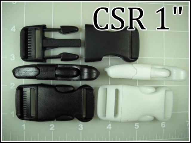 CSR 1 and CSR 1WH  (1 inch made in USA acetal side release)
