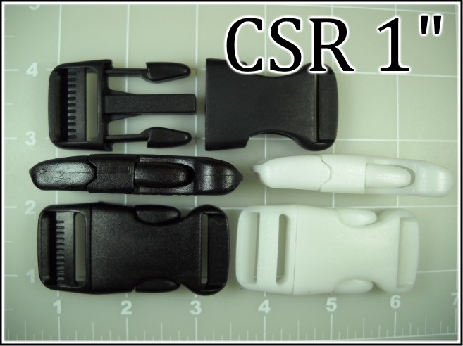 CSR 1 and CSR 1WH  (1 inch made in USA acetal side release)
