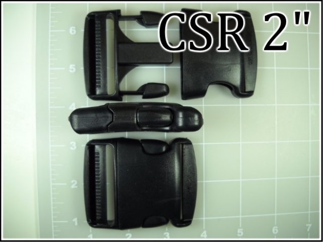 CSR 2 (2 inch black acetal side release buckle)