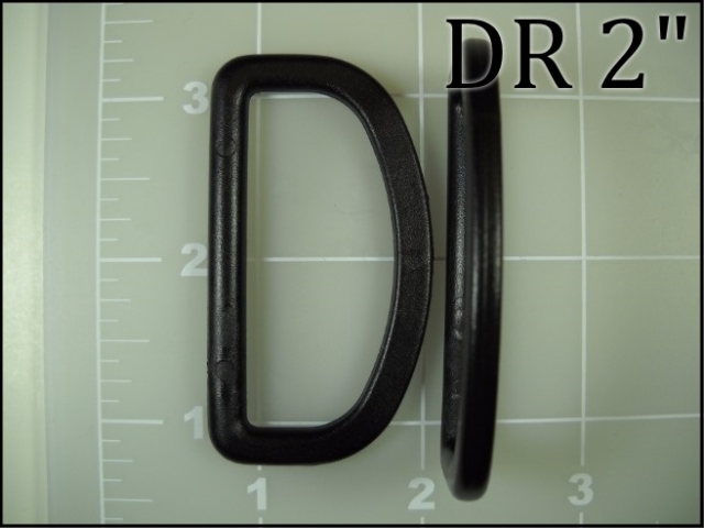 black plastic 2 inch acetal dee ring