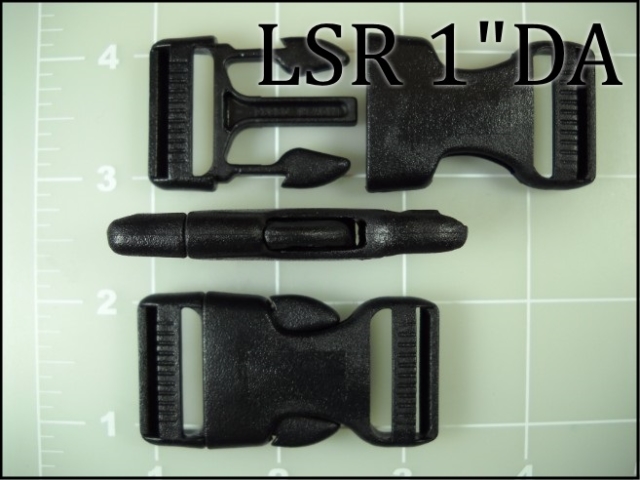 LSR 1DA (1 inch double adjusting black acetal side release)