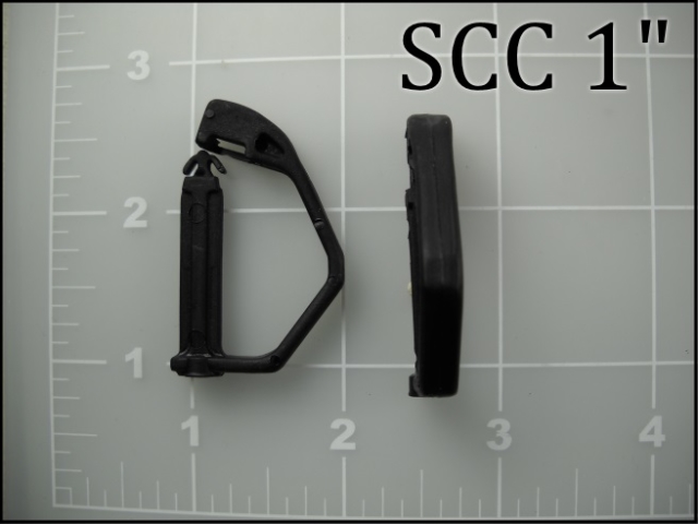 1 inch black plastic acetal shopping cart clip