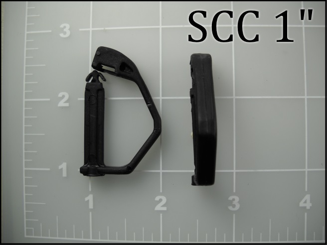 1 inch black plastic acetal shopping cart clip