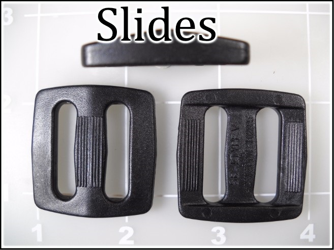 black plastic slides acetal