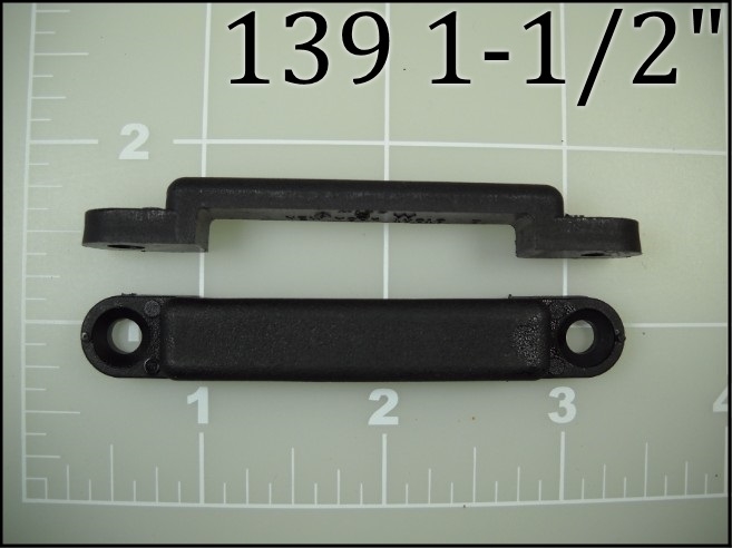 139 1-1/2" Black nylon sewable plastic