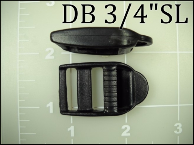 3/4 inch double bar buckle ladder lock plastic tab single locking lock
