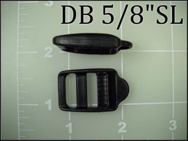 5/8 inch double bar buckle ladder lock plastic tab single locking lock