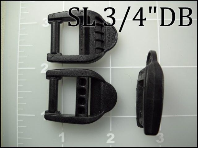 SL 34DB  (3/4 inch acetal double bar snap loop)