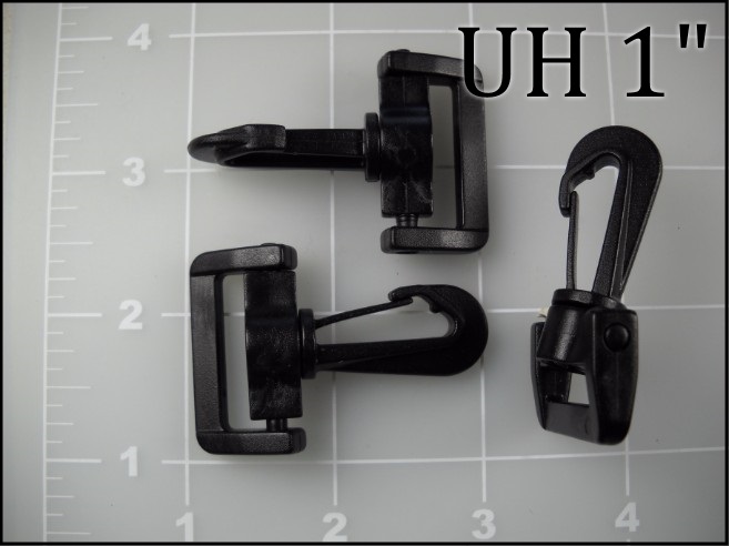 UH 1  (1 inch acetal universal snap hook) PLASTIC
