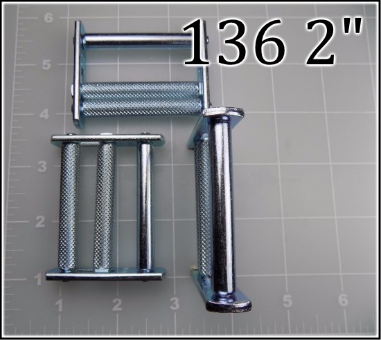 2" roller buckle unichrome acw metal roller sliding bar 136 2 inch