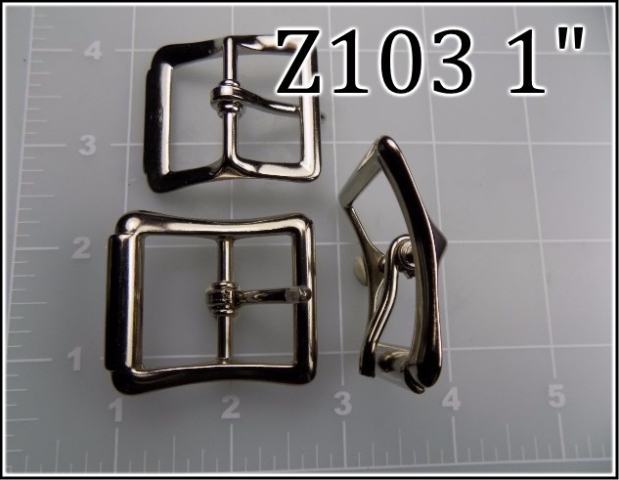 Z103 1  - -  1 inch zinc cast roller buckle metal belt buckle CMC