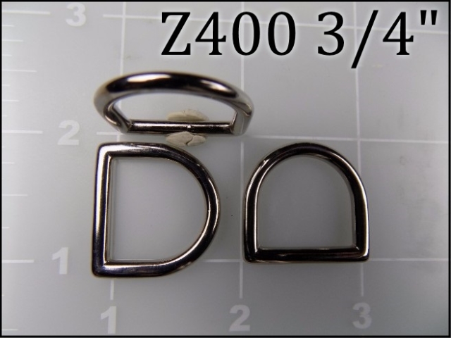 Z400 34   - -  3/4 inch zinc die cast dee ring