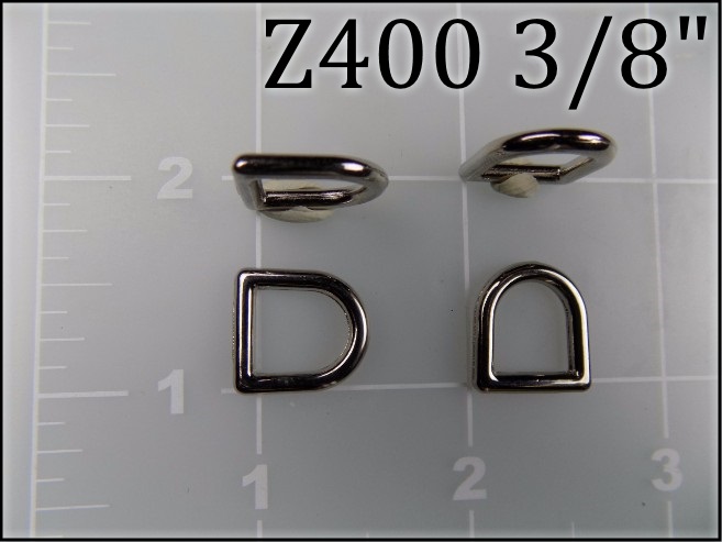 Z400 38 -- 3/8 inch zinc die cast dee ring metal