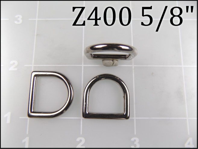 Z400 58  - - 5/8 inch zinc die cast dee ring metal