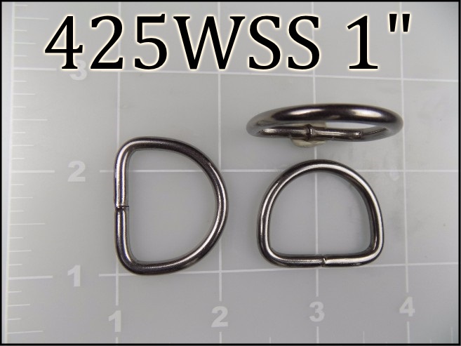 425WSS 1 - -  1 inch welded stainless steel dee ring