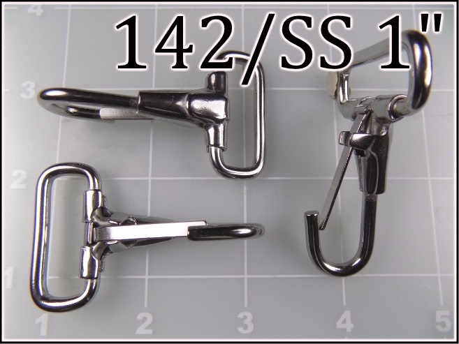 142SS 1 - -  1 inch stainless steel snap hook