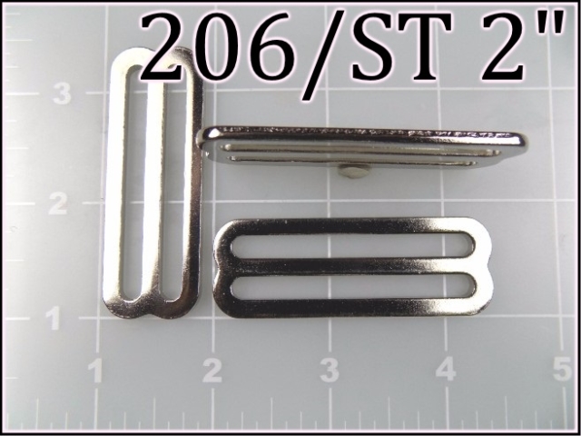 206ST 2   2 inch nickel plated slide