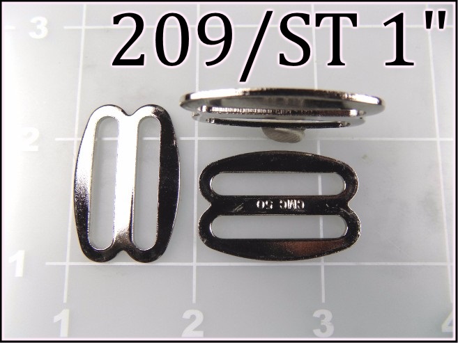 209ST 1  - -  1 inch nickel plated slide