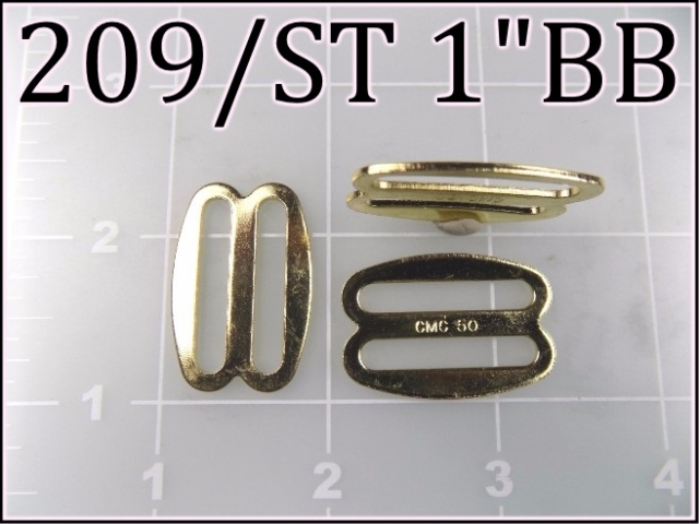 209ST 1BB - -  1 inch bright brass plated slide
