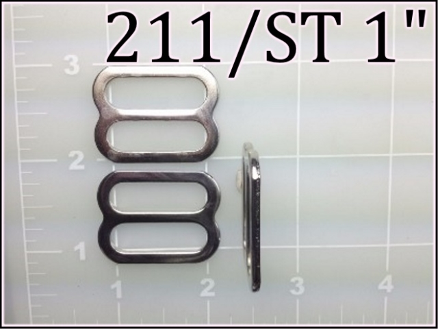 211ST 1  - - 1 inch nickel plated steel slide