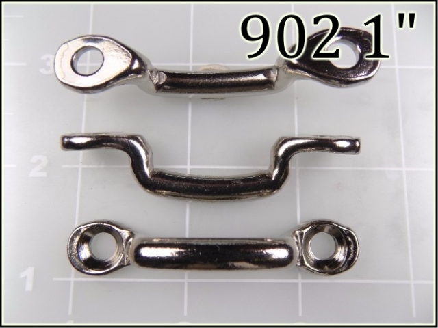 902 1 - -  1 inch nickel plated steel footman loop