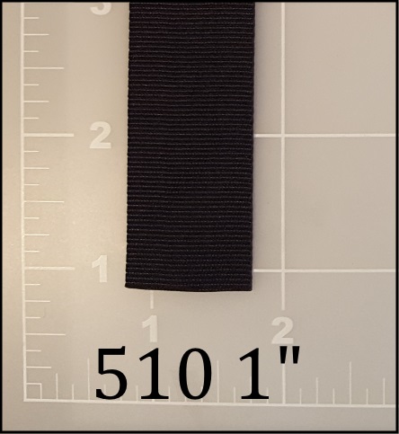 nylon black binding tape 1" ACW  AC&W American Cord and Webbing  510  10619