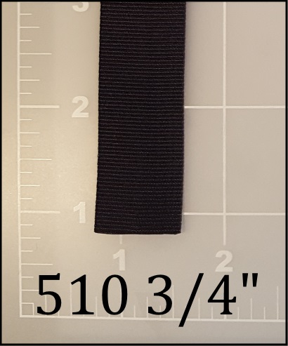 nylon black binding tape 3/4"ACW American Cord and Webbing AC&W 510   05070
