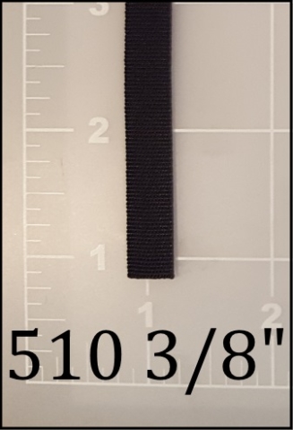 nylon black binding tape 3/8" ACW ACW American Cord and Webbing AC&W 510