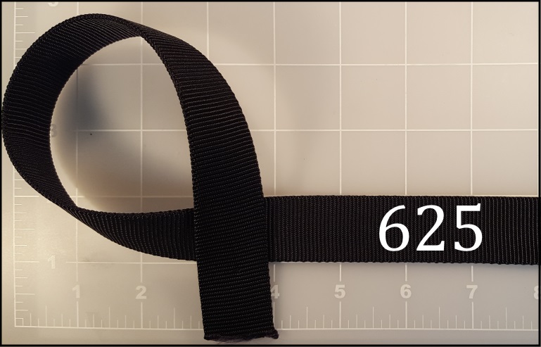 nylon black webbing backpack handle bag
