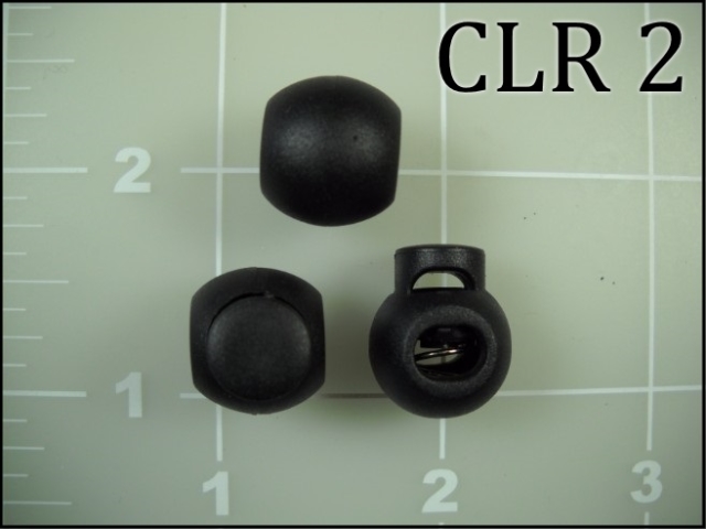 Black Poly Cord Lock Ball