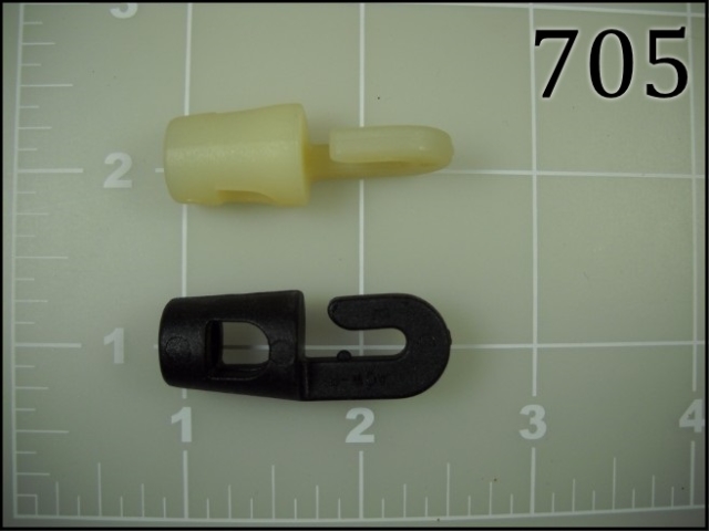 705 black and 705NA natural nylon hook acw plastic