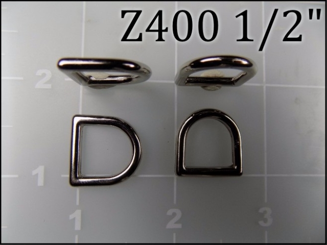 Z400 12  - - 1/2 inch zinc die cast dee ring metal