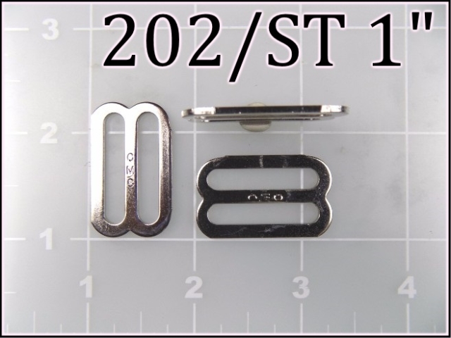 202ST 1 - - 1 inch nickel plated steel slide
